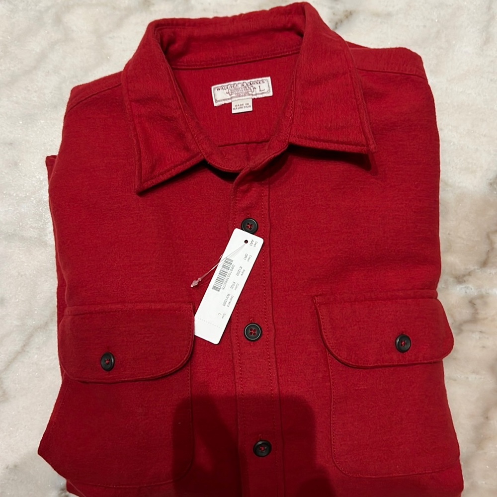 New With Tags! Wallace & Barnes / J. Crew Heavyweight Chamois Overshirt